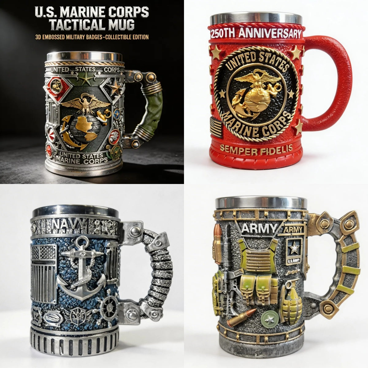 USA Military Mug 250th Anniversary Collection