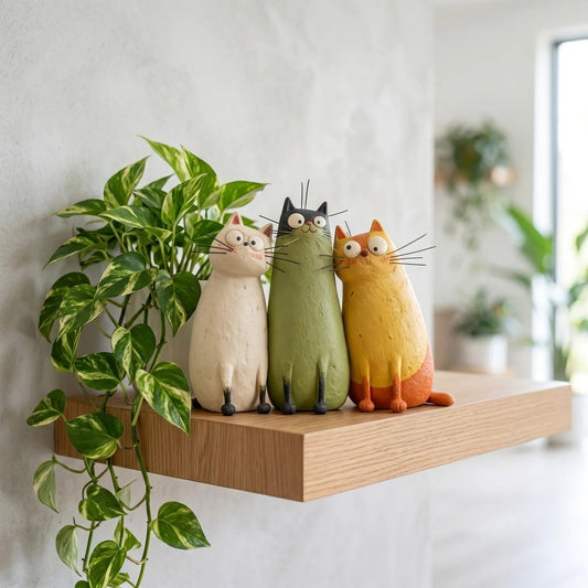 49% OFF -Handcrafted cat figurines🐱 - Let the warm handiwork soothe your mood✨